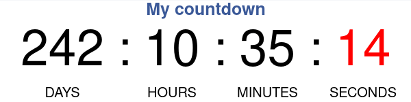 Make Your Countdown Timer For Free - Tickcounter